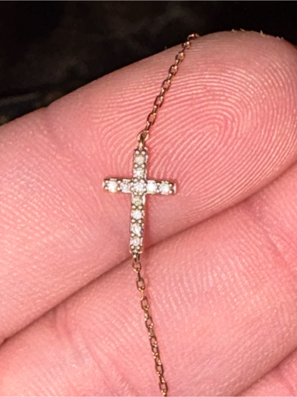 Kendra Scott 14k gold diamond cross necklace - Picture 5 of 5